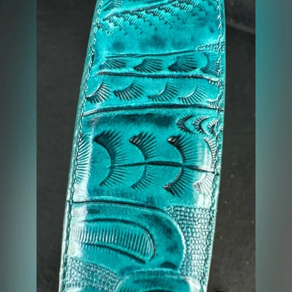 Justin Boots Teal and Silver Women's Belt - Picture 13 of 14